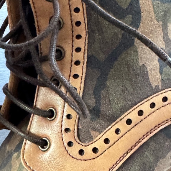 TAFT Saint Boot in Camo Men’s Lace Up Boots Calf Leather Size 43 (9US) - Picture 6 of 12